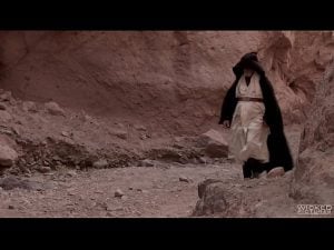 Obi Wan utilise la force pour baiser un gros cul dans le désert de Tatooine